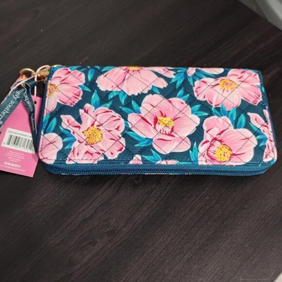 Simply Southern Ladies Floral Pink Wristlet Wallet   NWT - Picture 3 of 10